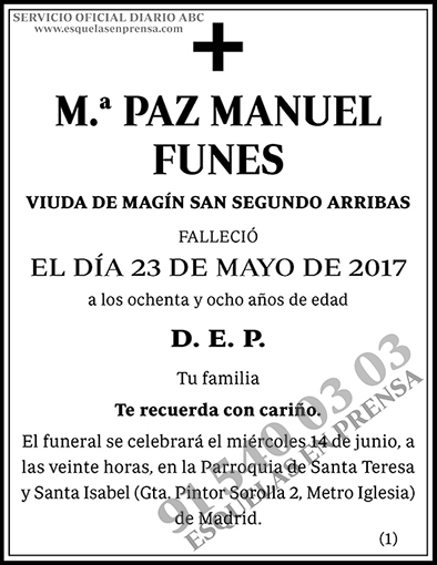 M.ª Paz Manuel Funes
